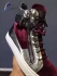 GIUSEPPE ZANOTTI Sneakers in Burgundy Velvet with Chains